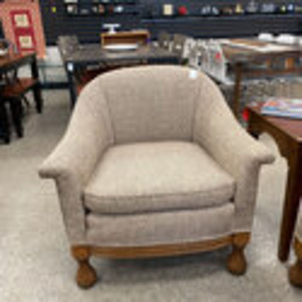 Re-covered Vintage Arm Chair