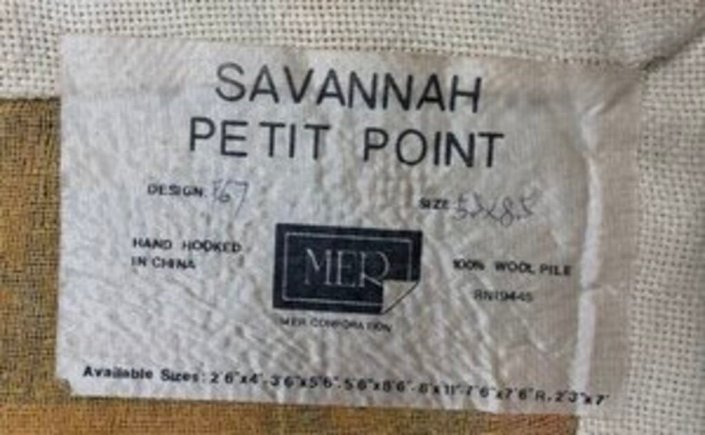 Savannah Petit Point Hooked Rug