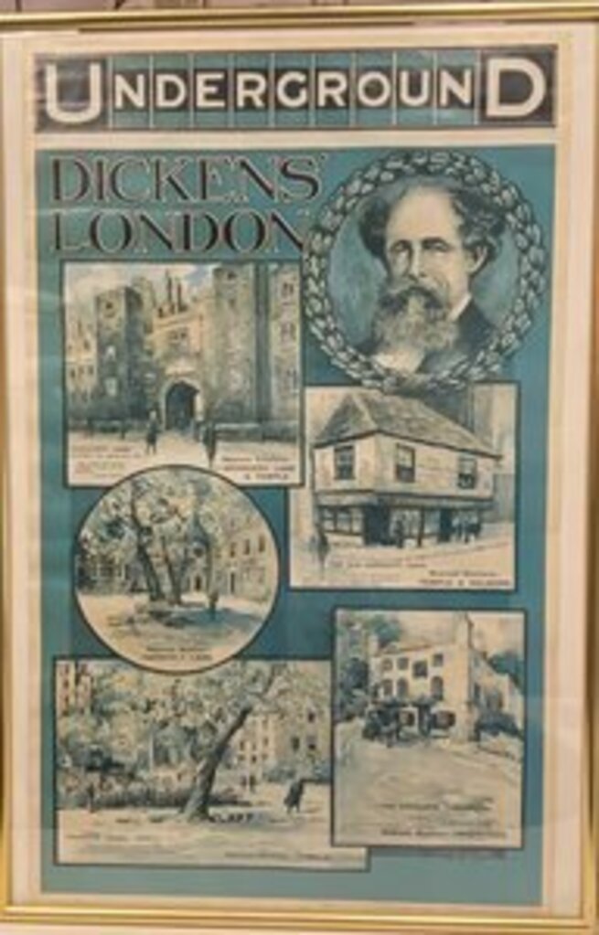 Underneath Dickens' London Framed Poster