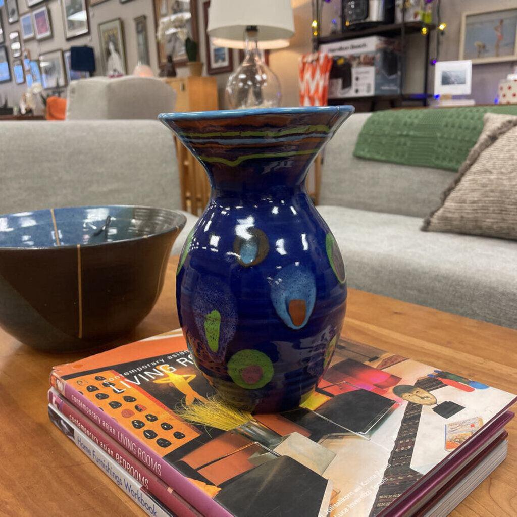 Lasser Ceramics Galaxy Blue Petite Vase