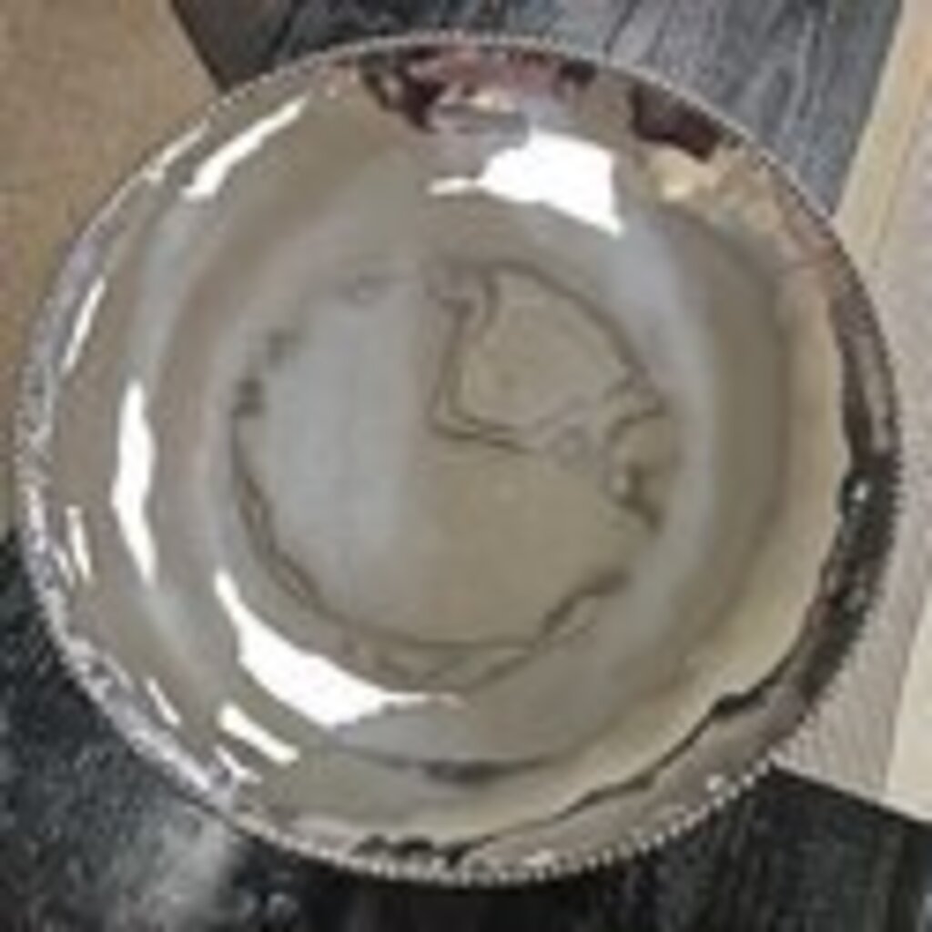 Michael Aram Molten Stainless Steel Bowl, Signed