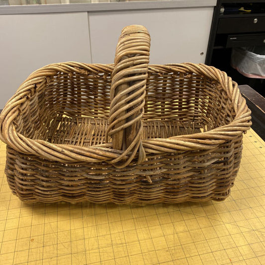 Woven Handled Tote Basket