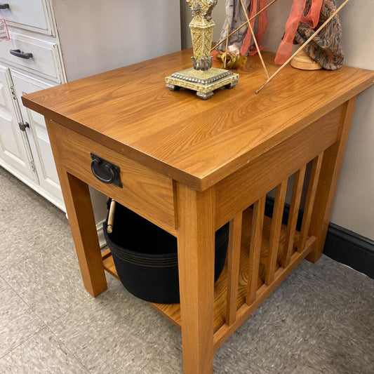 1 Drawer Mission Style End Table