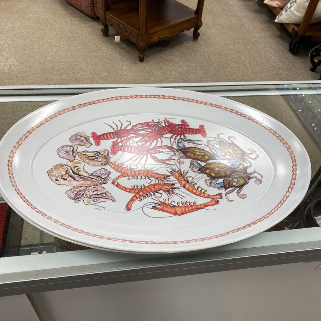2x Youngberg Coquillage Melamine Platters
