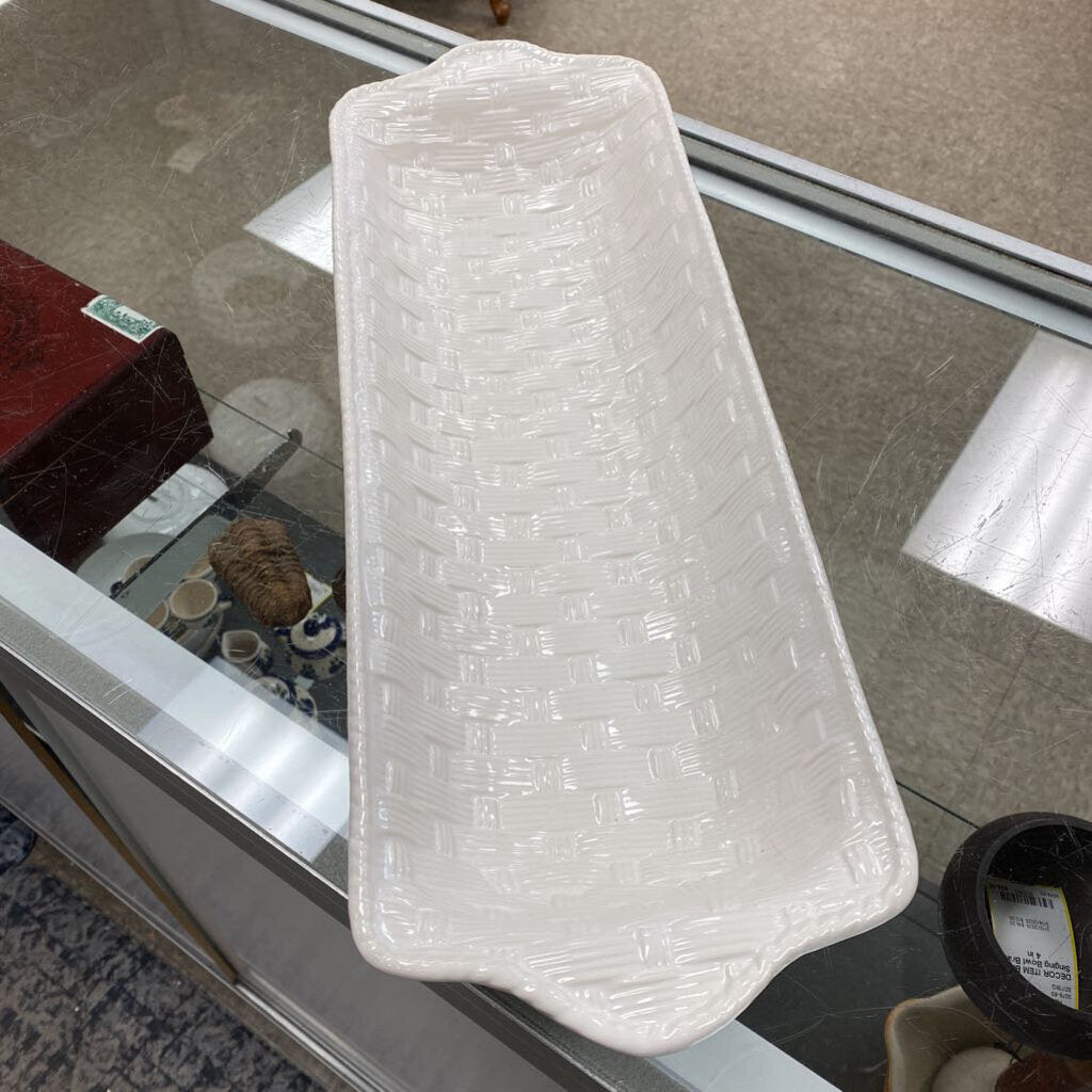 Neuwirth Ceramic Basket Weave Server