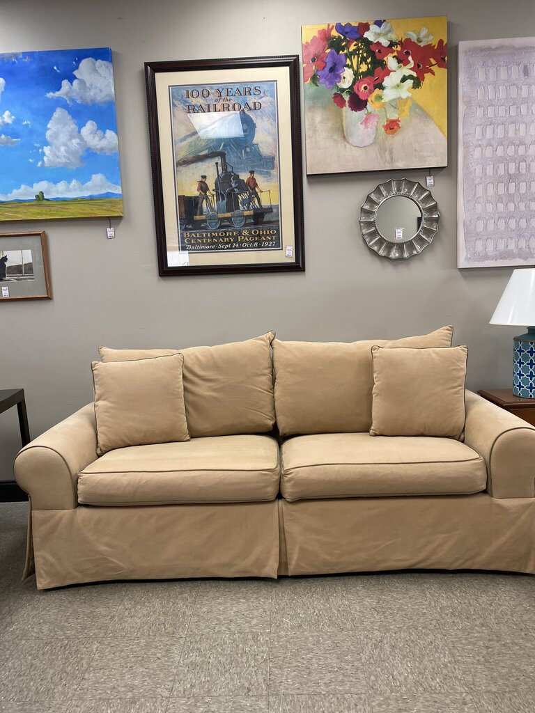Ethan Allen 2 Cushion Sleeper Sofa