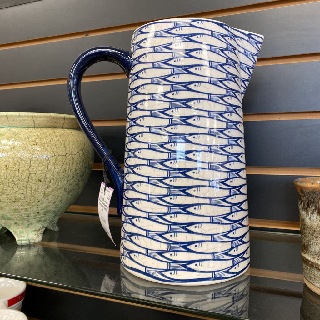 Jersey Pottery Sardine Run Pitcher