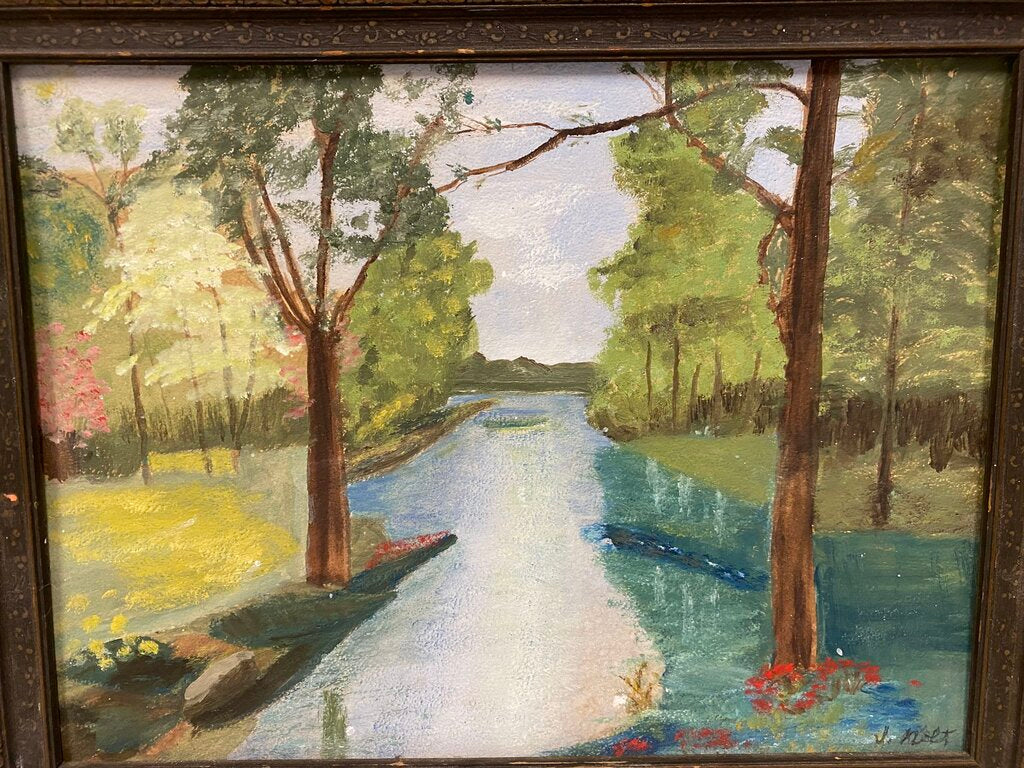 J. Nolt "2 Trees on the River"