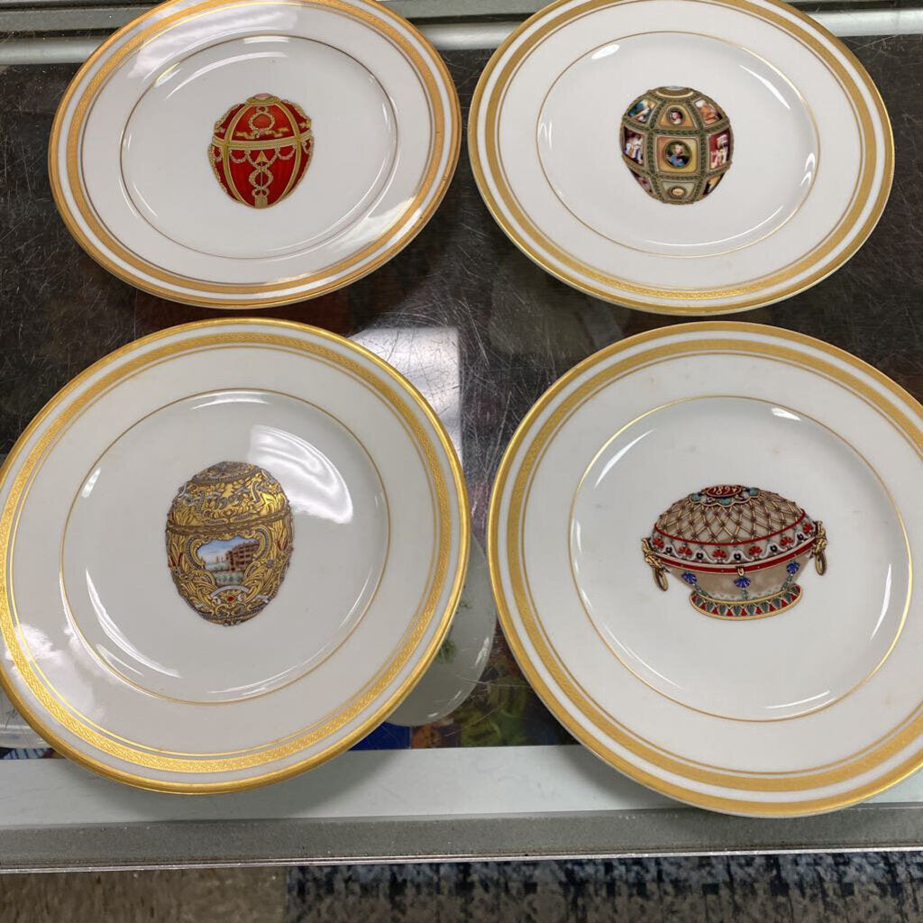 Faberge Imperial Egg Porcelain Plates