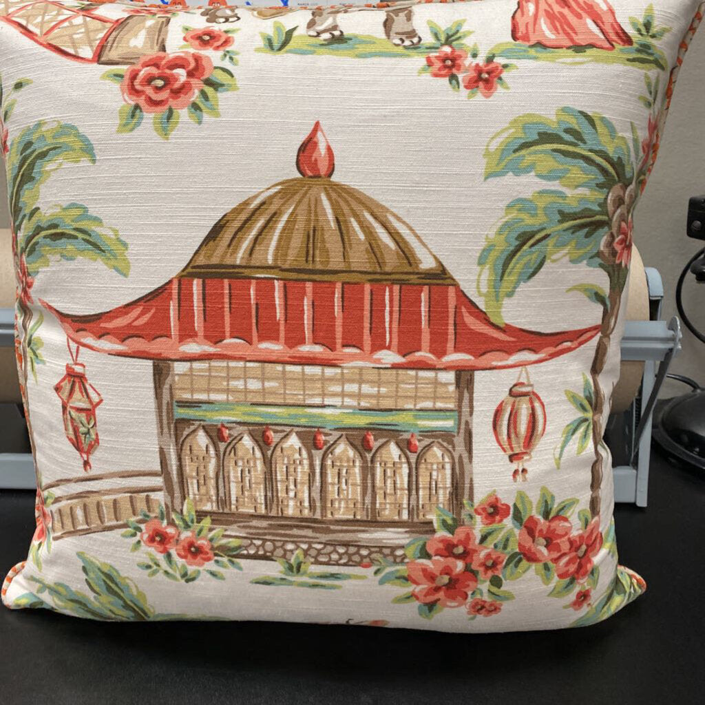 Charlotte Moss Asian Linen Pillow
