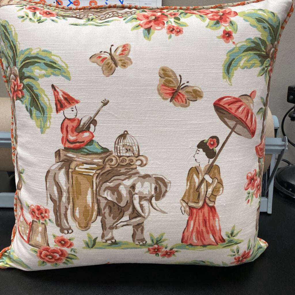 Charlotte Moss Asian Linen Pillow