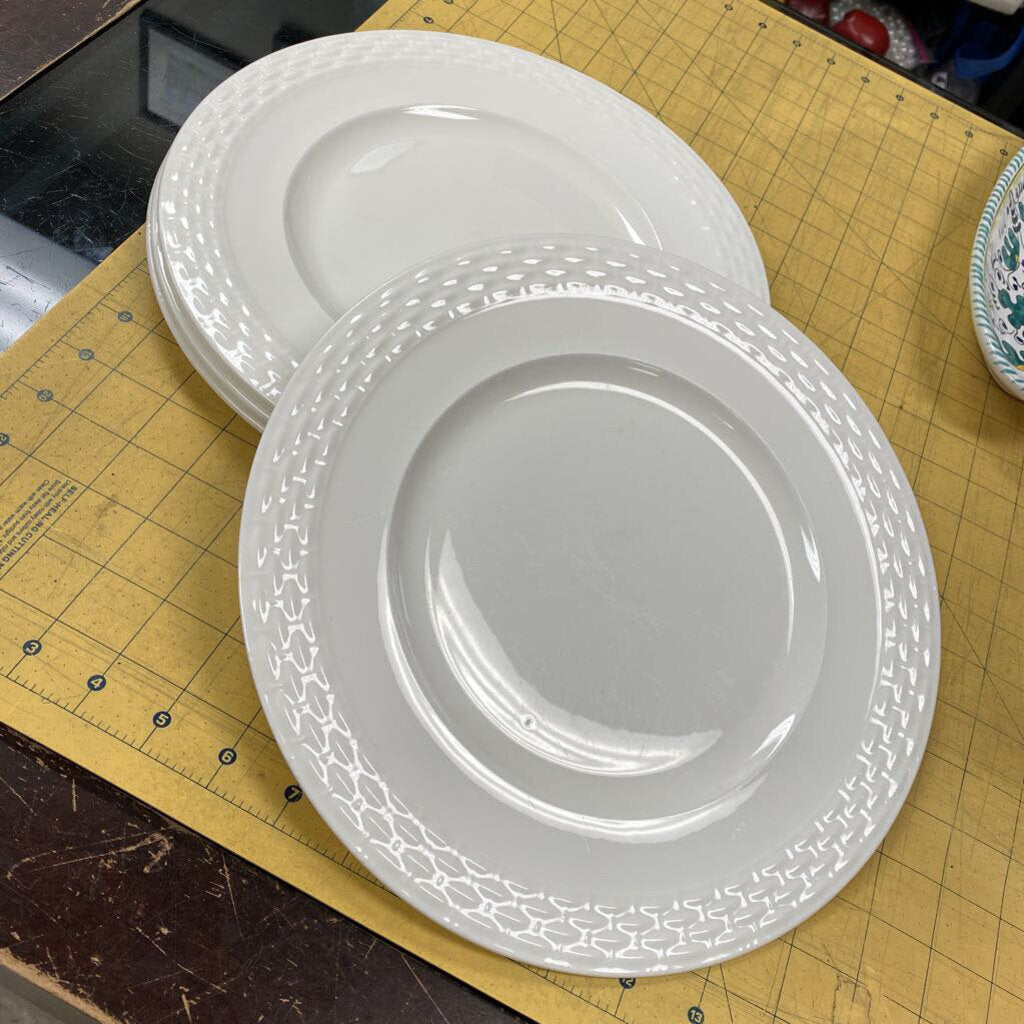 4x Mikasa Ortly Dinner Plates