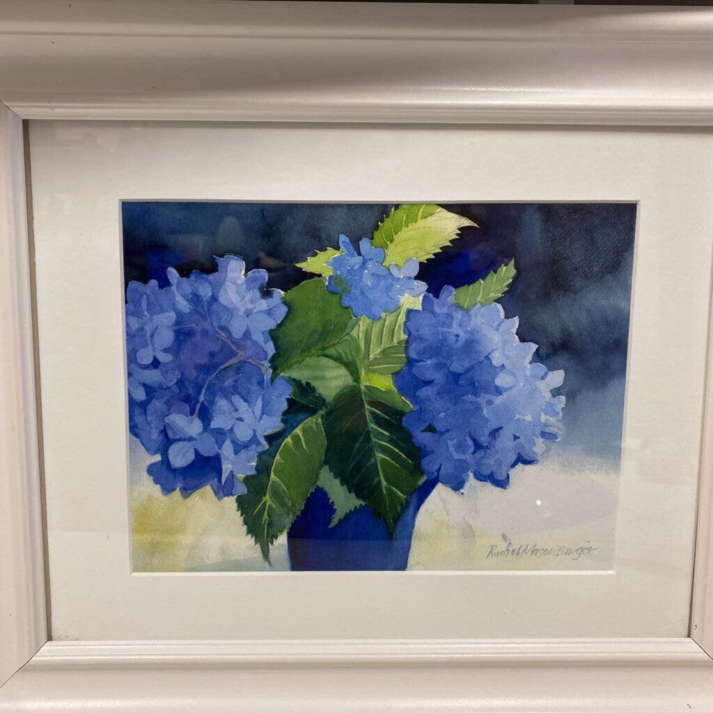 Rachel Mason Burger "Blue Hydrangea"