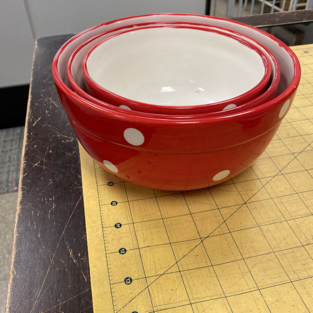 Casa Vero Polka Dot Nesting Bowls
