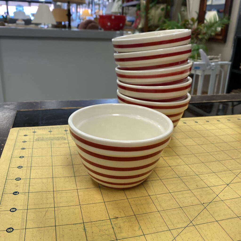 6x Crate & Barrel Ice Cream Bowls