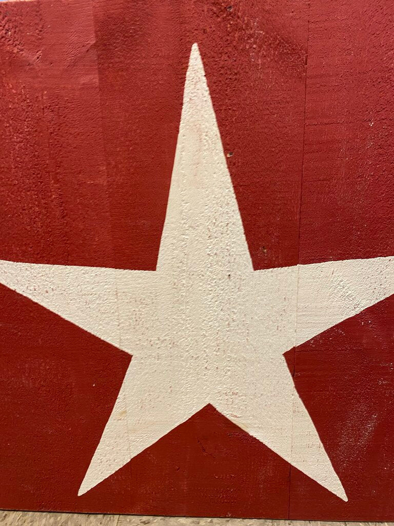 White Star on Red Board