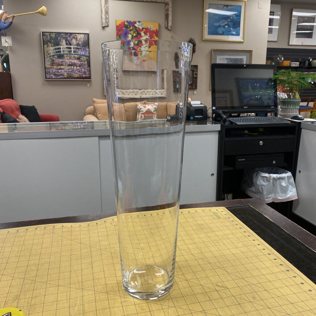Tall Glass Vase