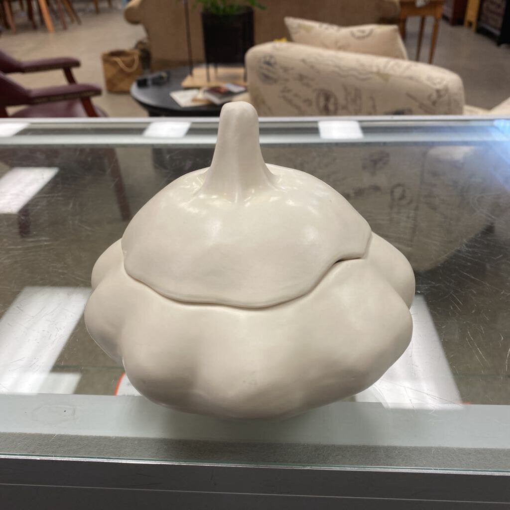 Crate & Barrel Ceramic Pumpkin Dish