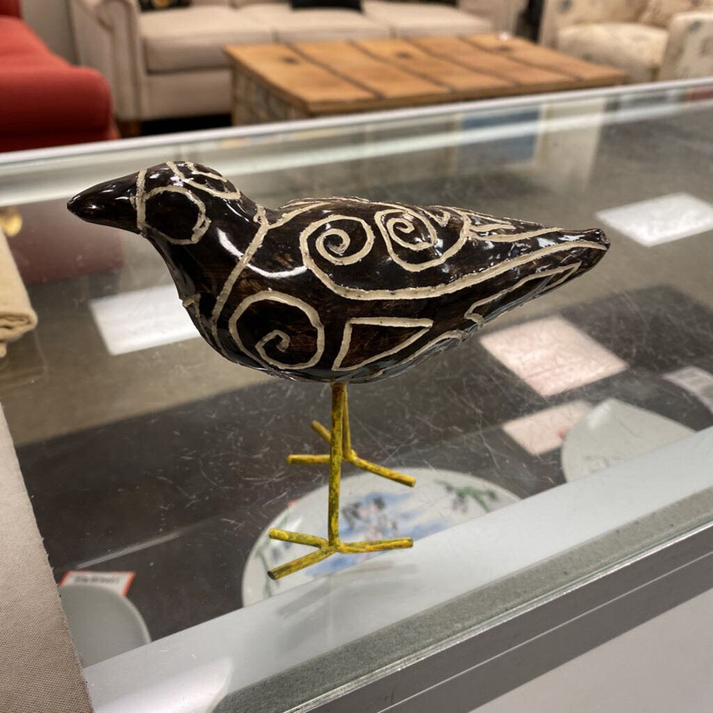 Glazed Pottery Bird Figure