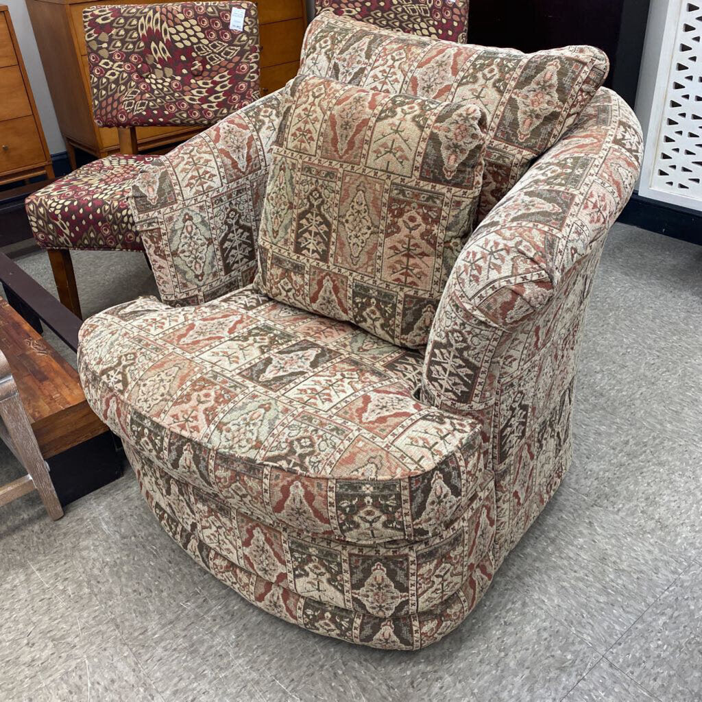 LaZboy Swivel/Rocker Barrel Chair