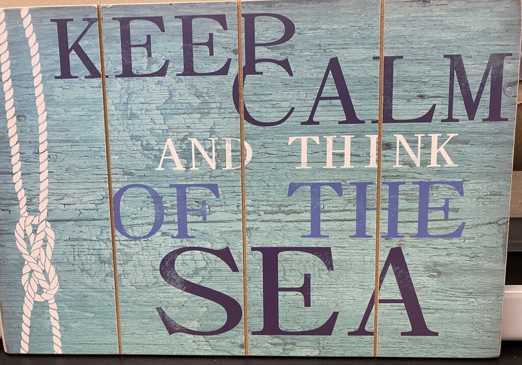 Keep Calm Plaque