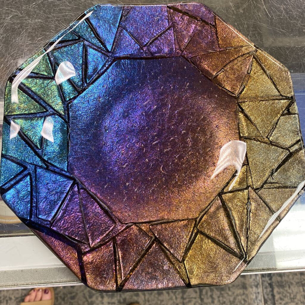 Small Hathcoat Studios Fused Glass Plate