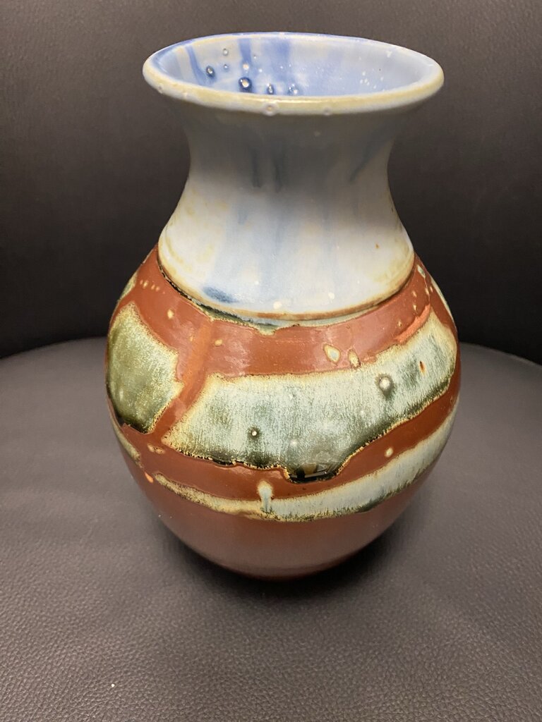 Raku Fired Art Vase