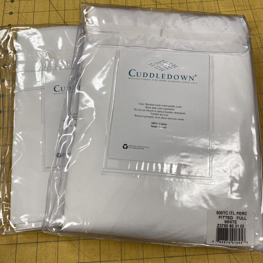 Cuddledown 500 ct Italian Percale Sheets