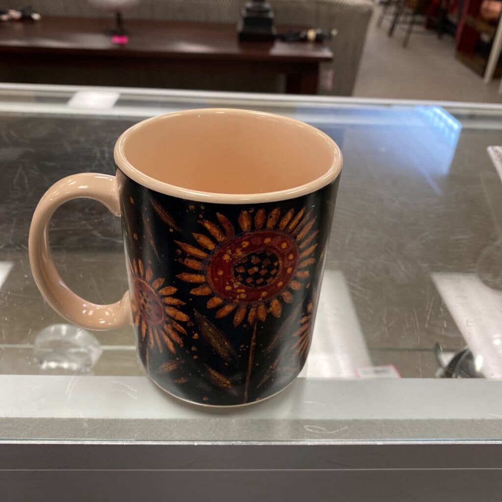 Lang and Wise Primitive Sunflower Mug