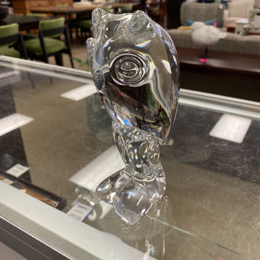 Kristalulux Glass Owl Figure