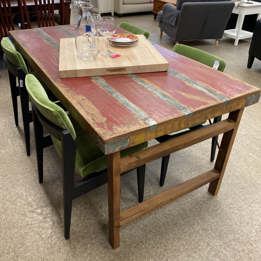 Rustic Folding Farmhouse Table