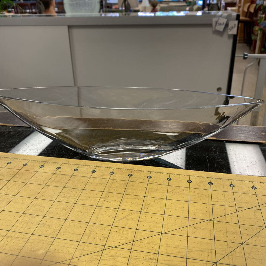 Canoe Shaped Glass Bowl