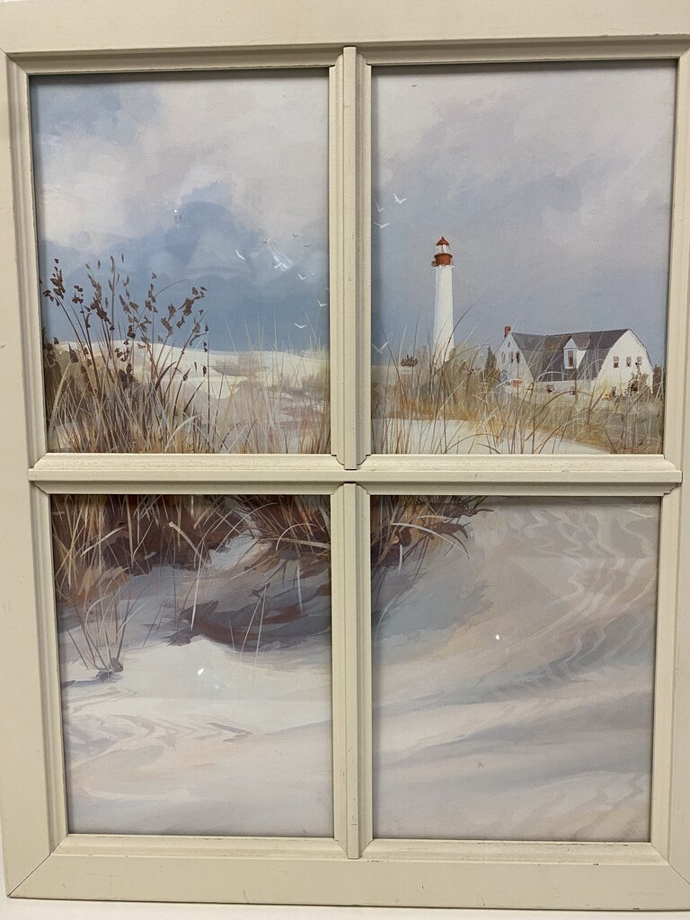 Wood Window Seascape