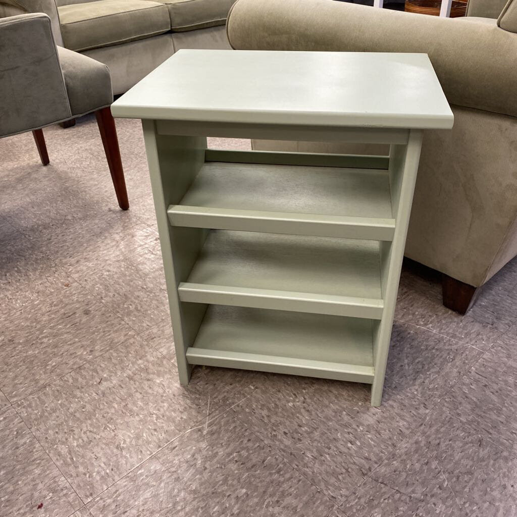 Wood 2 Shelf Side Table