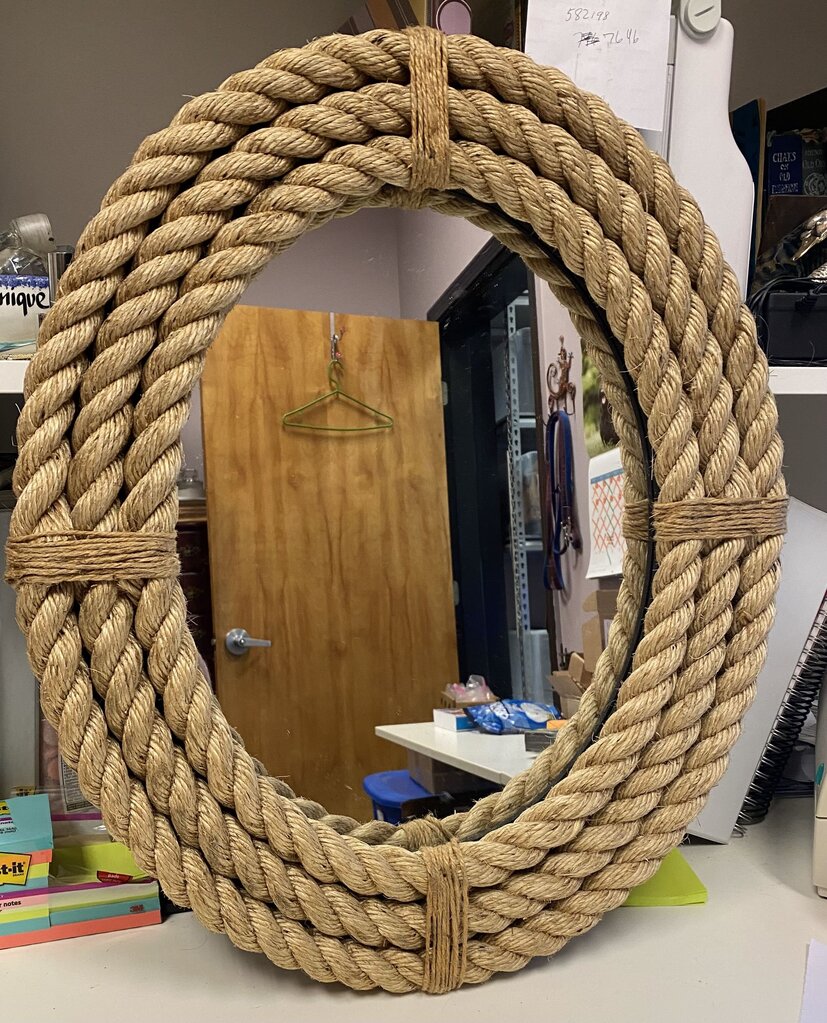 Firefly Home Collection - Rope Oval Mirror