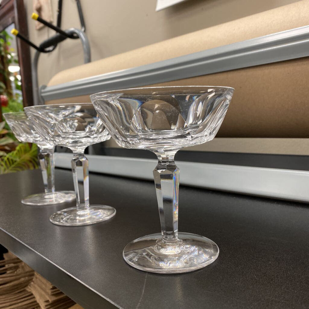 3x Waterford Sheila Coupe Glasses