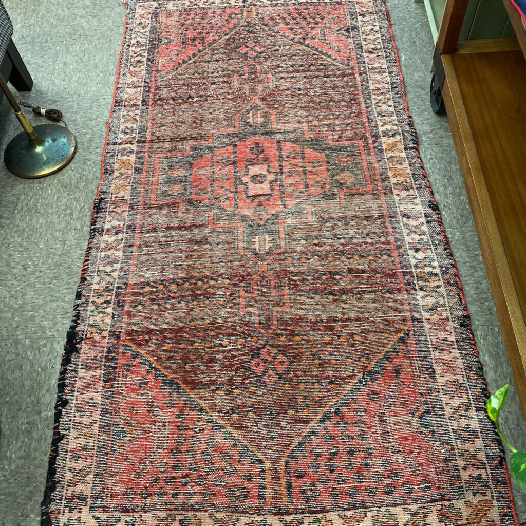 Antique Caucasian Accent Rug