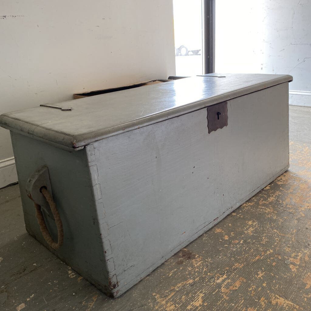 Painted Antique Blanket Chest