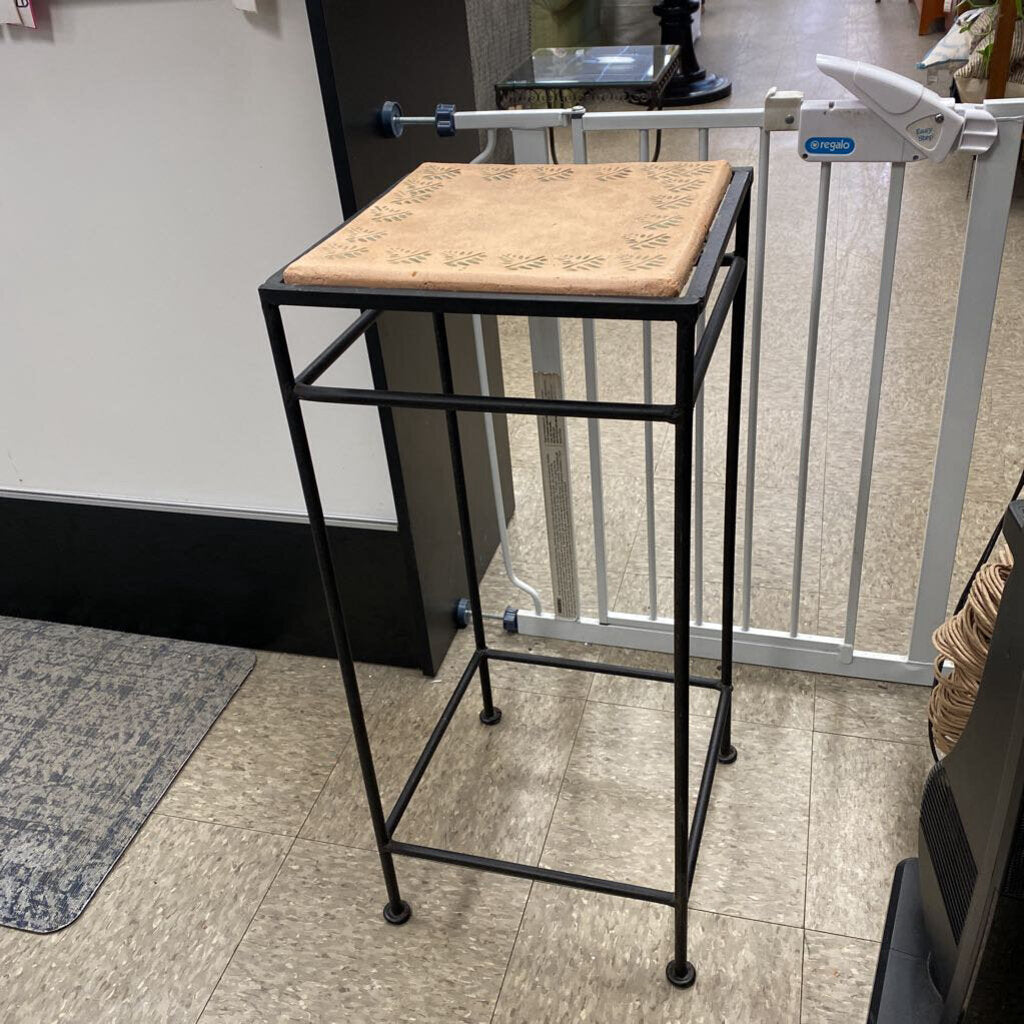 Heavy Forged Iron and Tile Top