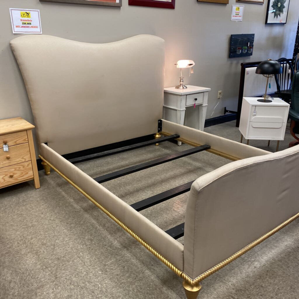 Curve Headboard Upholstered Bed