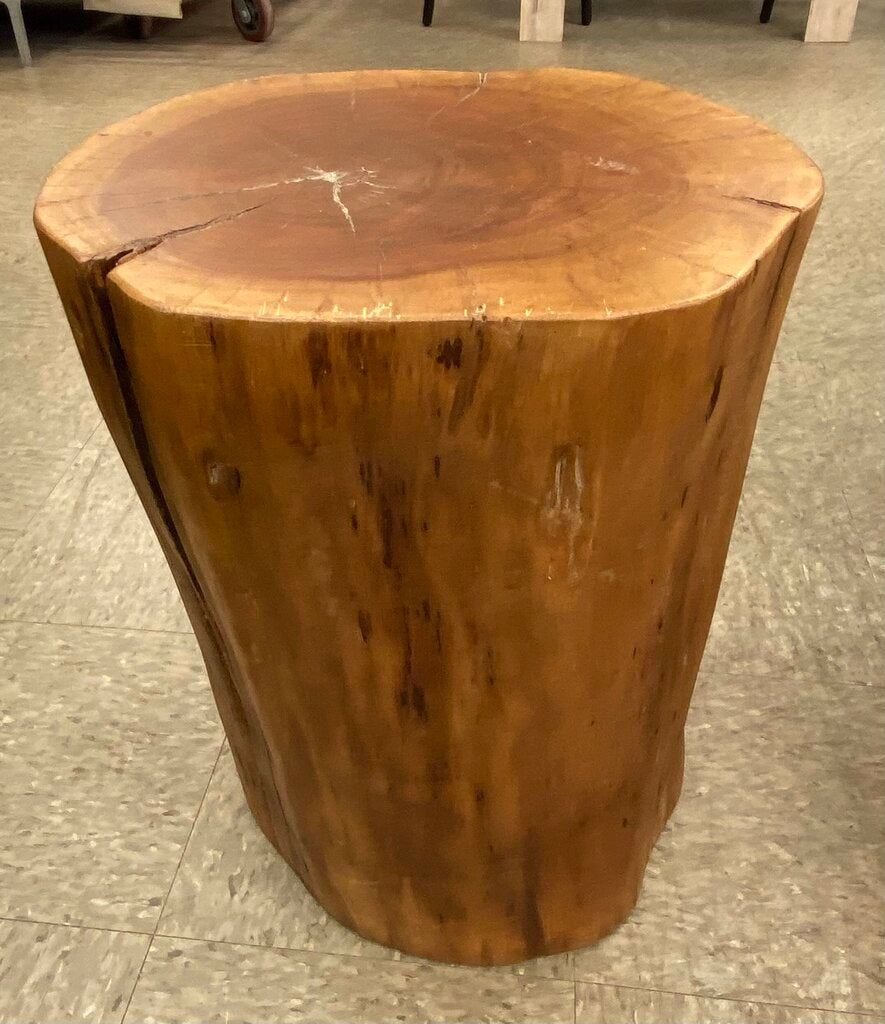 Cut Log Side Table
