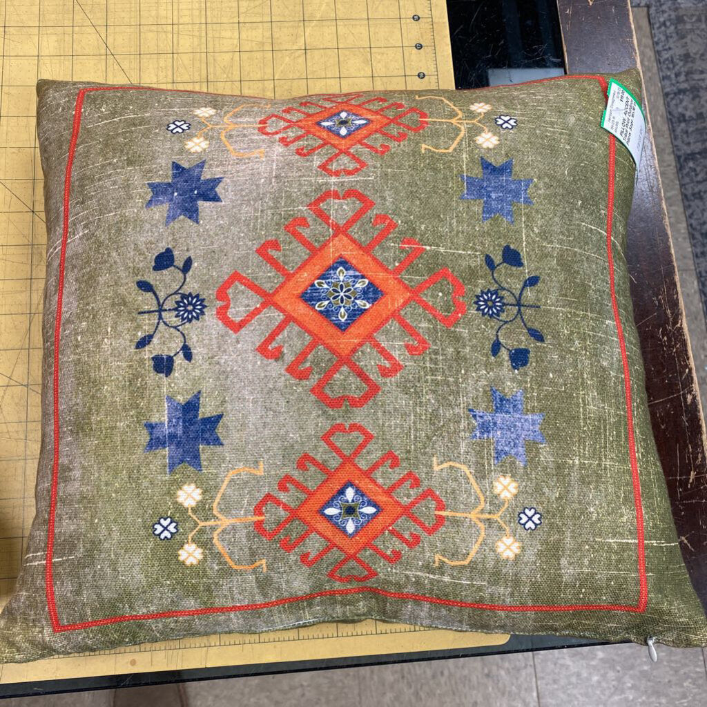 Tribal Print Outdoor Pillow