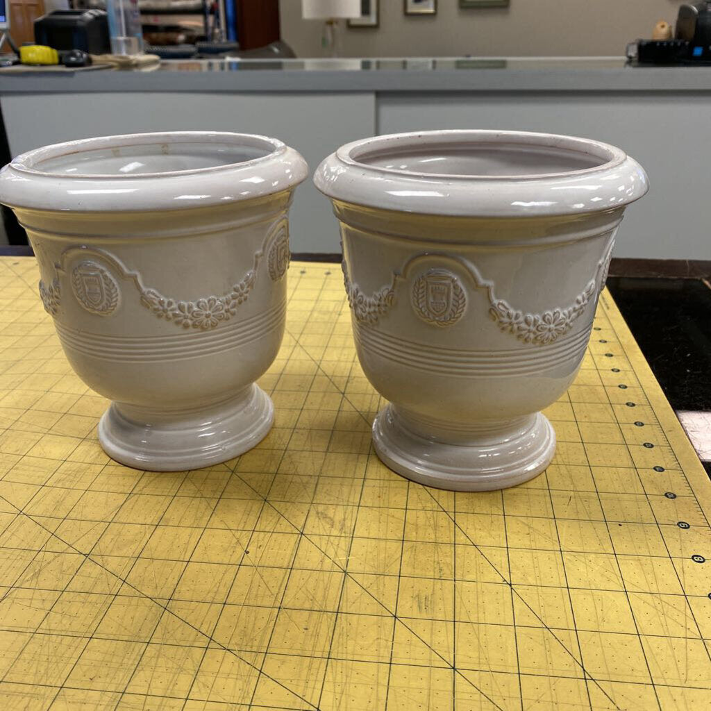 2x Italian Pottery Pots