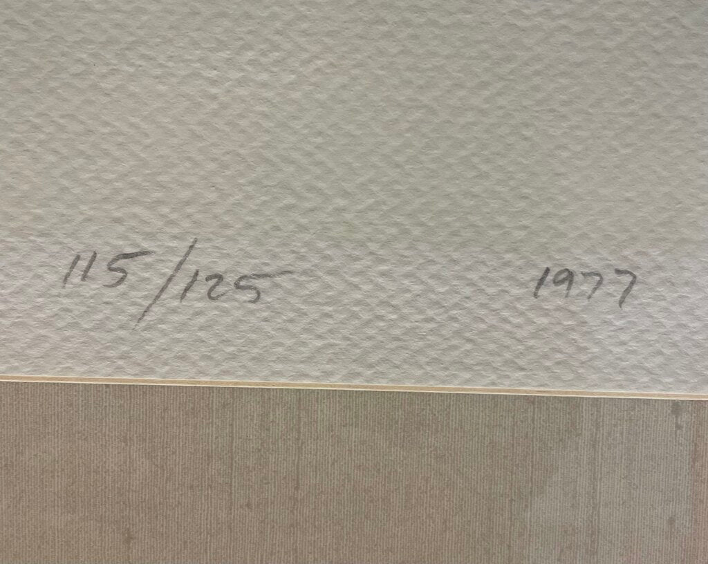 John Legere Silk Screen "Country School"