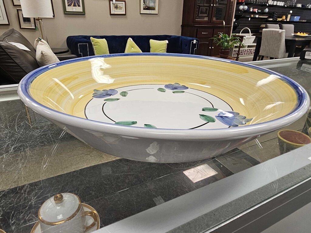 Hand Painted Pasta Serving Dish