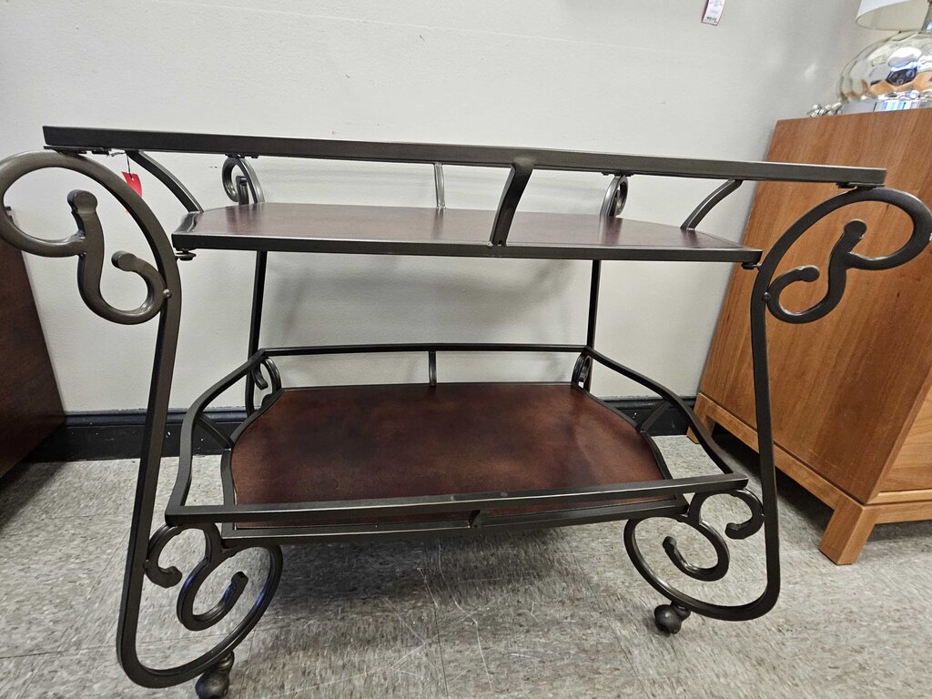 Bombay Avery Serving Cart Metal/Wood