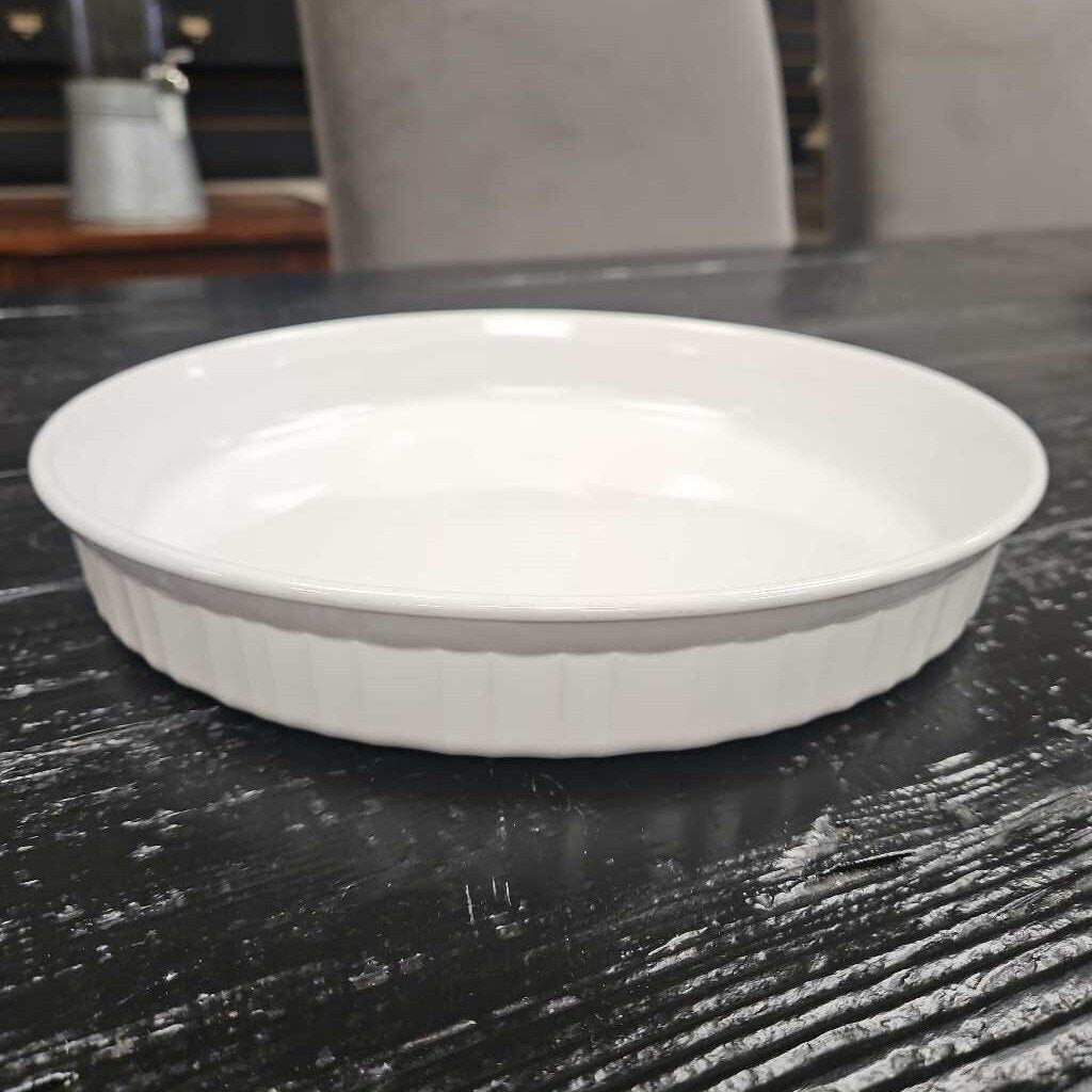 French White Quiche Tart Pie Pan