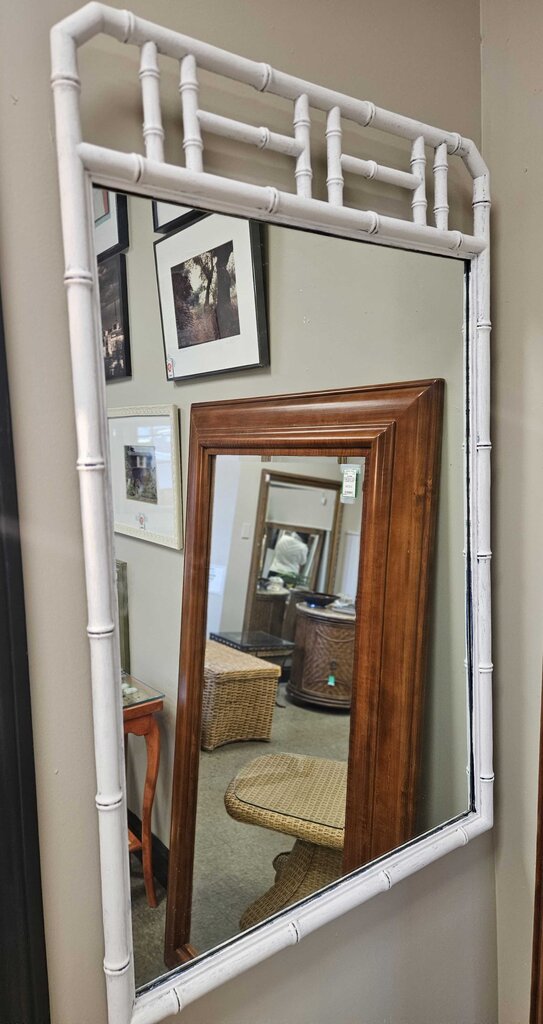 Shabby Chic Bamboo Mirror