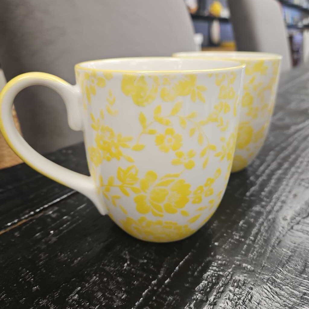 Sur La Table Floral Mugs - Set of 2