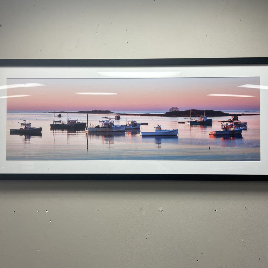 "Cape Porpoise Harbor Panorama" Framed Photograph Print by Eric Grendon